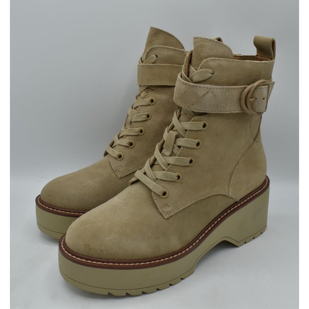 Blondo Womens Size 7‎ Goner Sand Suede Waterproof Fashion Boots Shoes